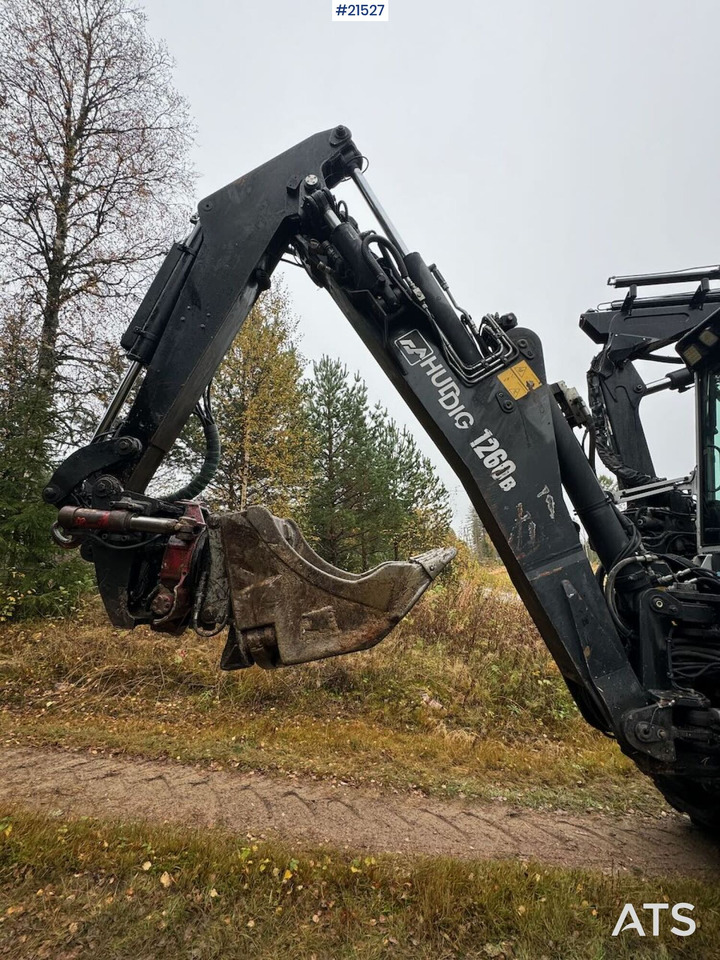 Экскаватор-погрузчик Huddig 1260B Traktorgraver m/ Huddig 2000 lift, tilt og pusseskuffe: фото 10