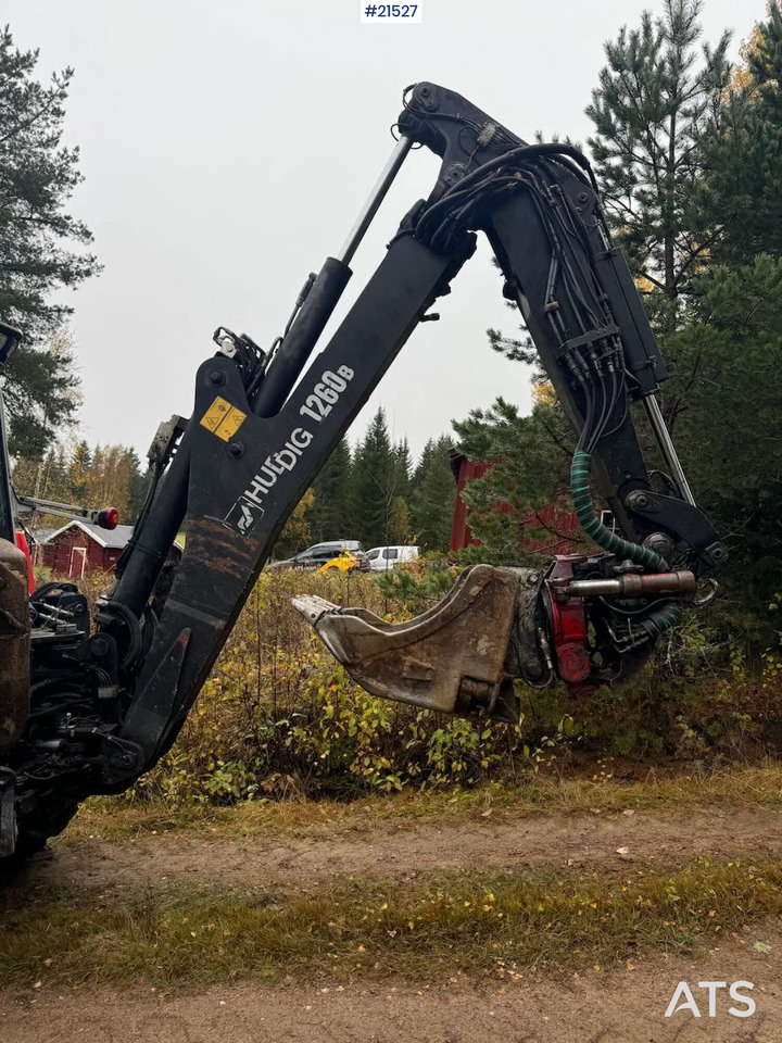Экскаватор-погрузчик Huddig 1260B Traktorgraver m/ Huddig 2000 lift, tilt og pusseskuffe: фото 12