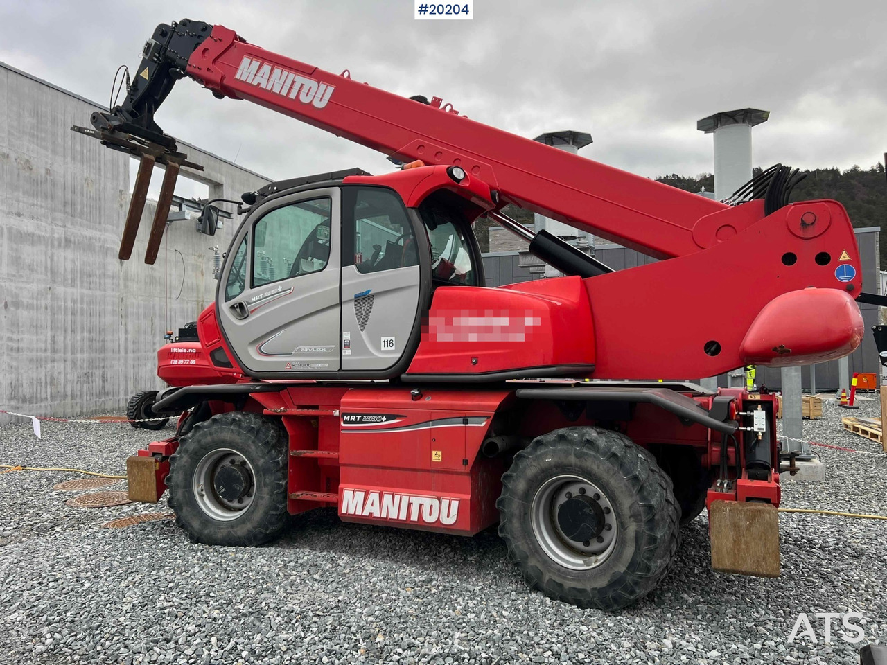 Телескопический погрузчик Manitou MRT2550+ Teleskoptruck m/ pallegafler: фото 7
