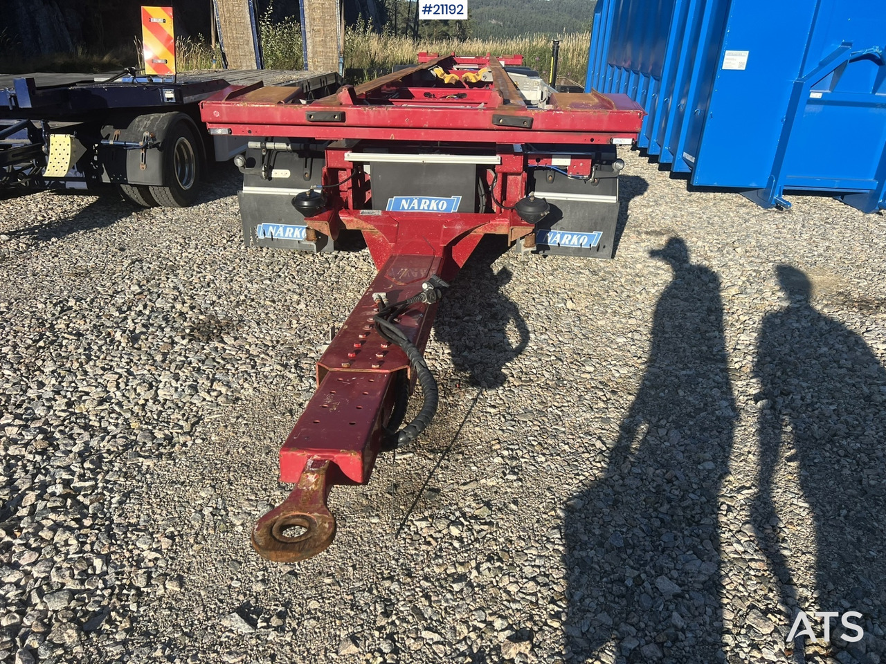 Narko 4 akslet container henger - Шасси прицеп: фото 3 Narko 4 akslet container henger - Шасси прицеп: фото 3