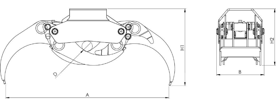LOG GRAB PF-M 52 - Грейфер для Кранов-манипуляторов: фото 4 LOG GRAB PF-M 52 - Грейфер для Кранов-манипуляторов: фото 4