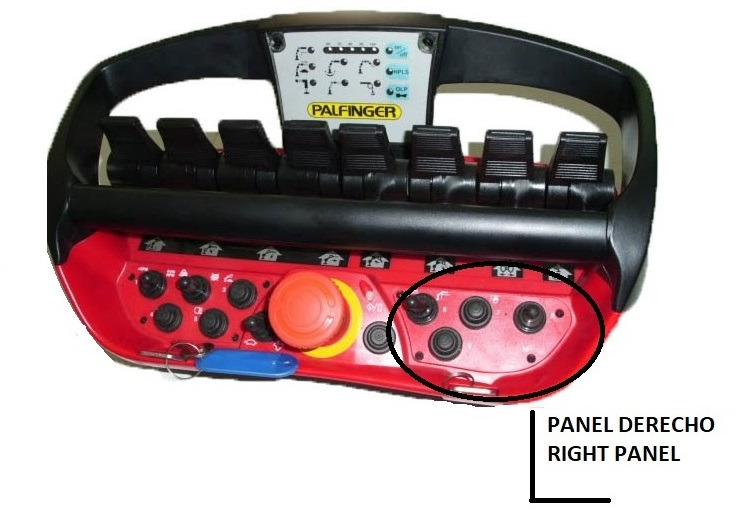 Right panel with button radio remote Scanreco RC400 - Электрическая система для Кранов-манипуляторов: фото 4 Right panel with button radio remote Scanreco RC400 - Электрическая система для Кранов-манипуляторов: фото 4