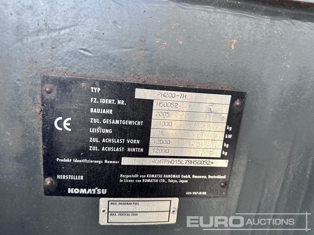 2009 Komatsu PW200-7H - Колёсный экскаватор: фото 2 2009 Komatsu PW200-7H - Колёсный экскаватор: фото 2