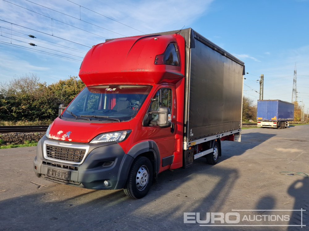 2017 Peugot Boxer, Electric Windows, A/C, Curtain Sider, JEGGER Boxes (New Engine (63000 km)) - Тентованный фургон: фото 1 2017 Peugot Boxer, Electric Windows, A/C, Curtain Sider, JEGGER Boxes (New Engine (63000 km)) - Тентованный фургон: фото 1