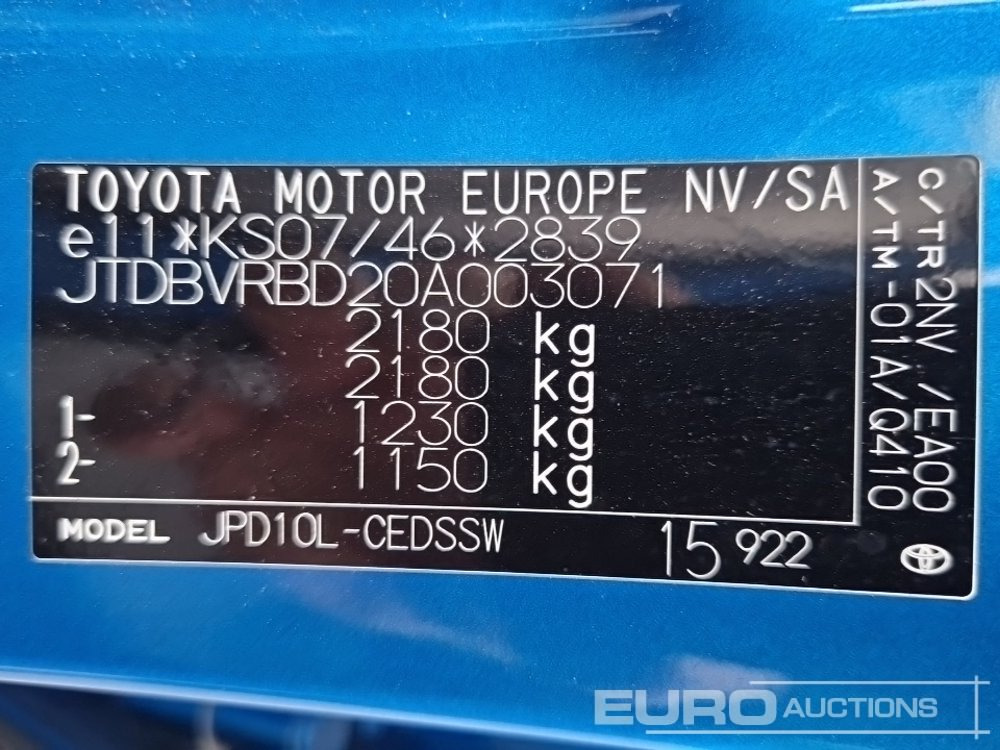 Легковой автомобиль 2017 Toyota Mirai Fuel Cell, Hydrogen Hybrid, Automatic (German Reg. Docs. Available): фото 34