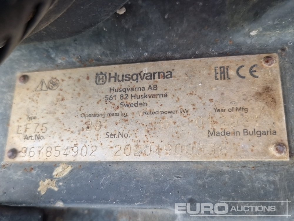 Асфальтоукладочная техника 2021 Husqvarna LF75: фото 8 Асфальтоукладочная техника 2021 Husqvarna LF75: фото 8