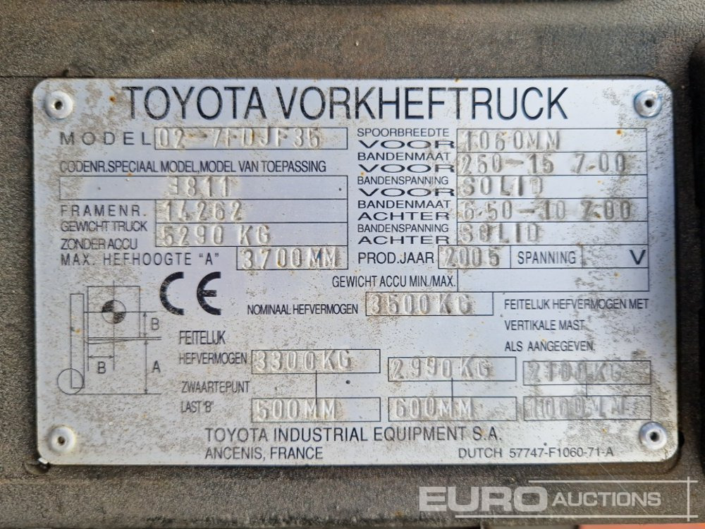 Вилочный погрузчик Toyota 02-7FDFJ35: фото 24