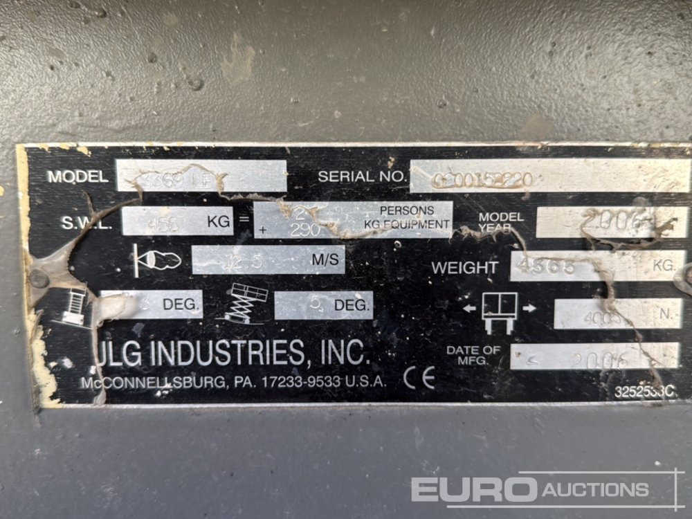 Ножничный подъемник JLG 3369LE: фото 22