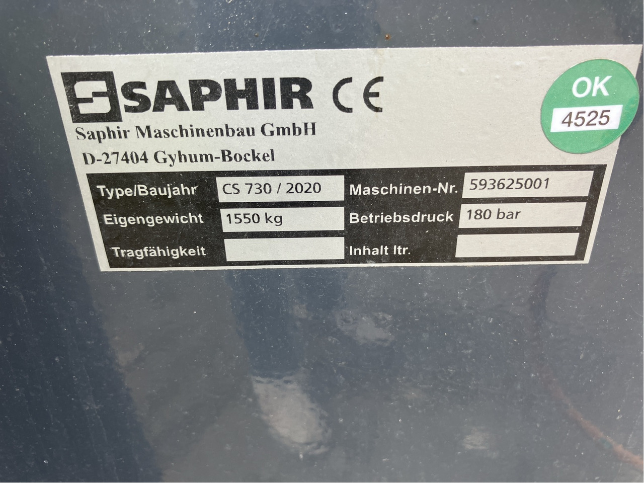 Saphir Strohstriegel CleanStar 730 - Техника для обработки почвы: фото 3 Saphir Strohstriegel CleanStar 730 - Техника для обработки почвы: фото 3
