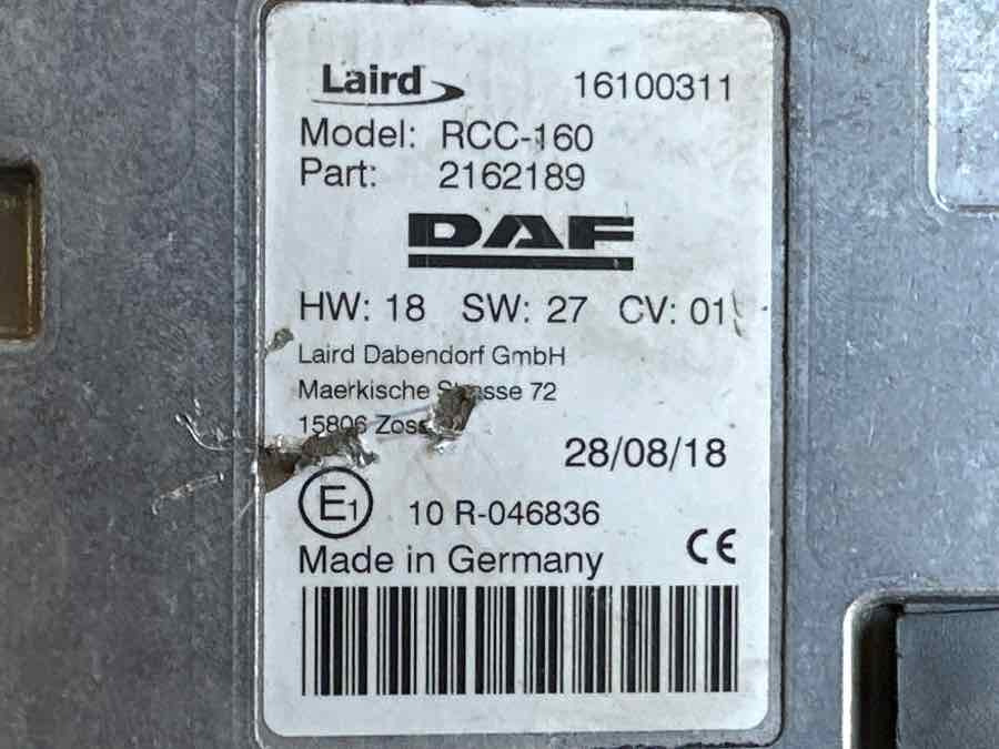 DAF ECU TELEFON 2162189 - Электрическая система для Грузовиков: фото 2 DAF ECU TELEFON 2162189 - Электрическая система для Грузовиков: фото 2