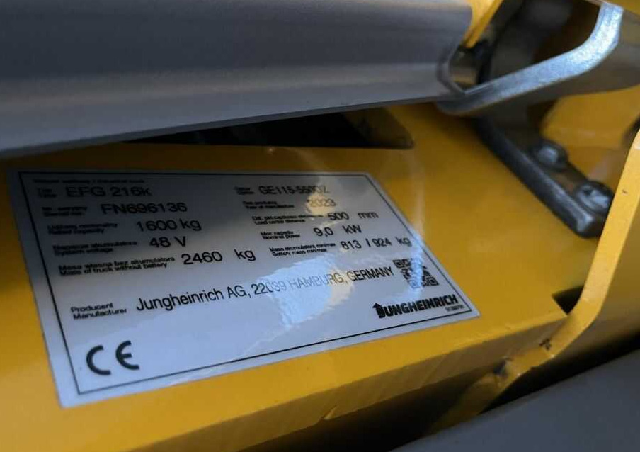 Jungheinrich EFG216k - Электропогрузчик: фото 4 Jungheinrich EFG216k - Электропогрузчик: фото 4