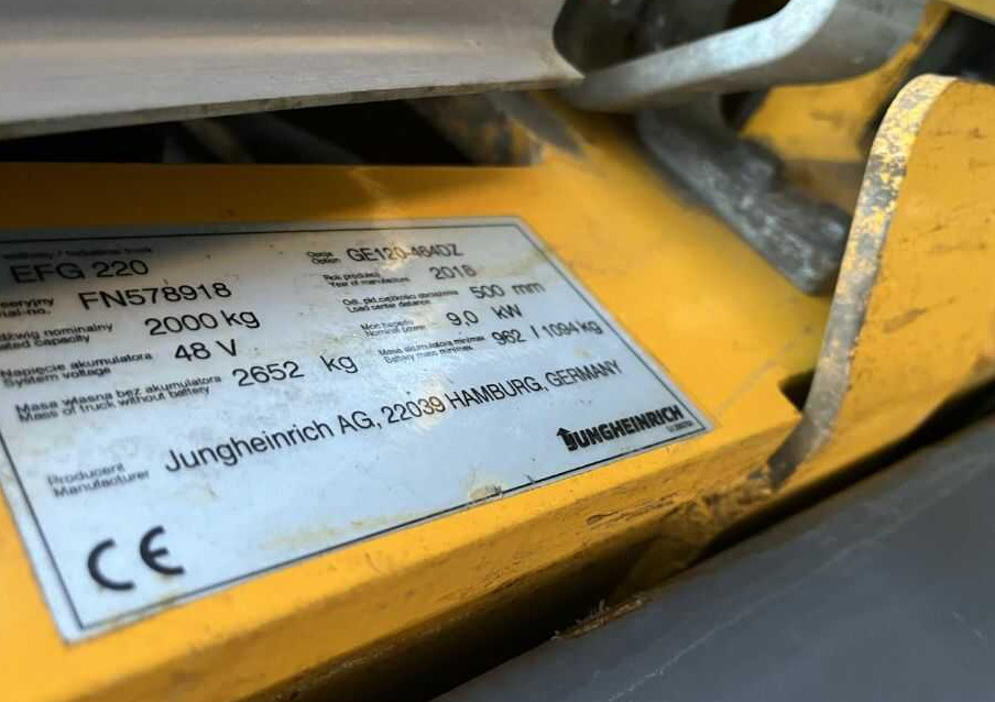 Jungheinrich EFG220 - Электропогрузчик: фото 4 Jungheinrich EFG220 - Электропогрузчик: фото 4