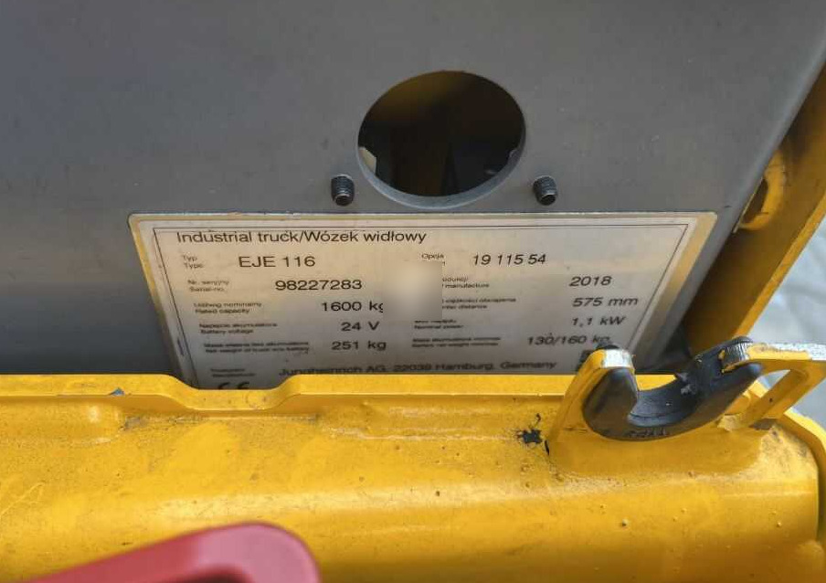 Jungheinrich EJE116 - Тележка: фото 4 Jungheinrich EJE116 - Тележка: фото 4