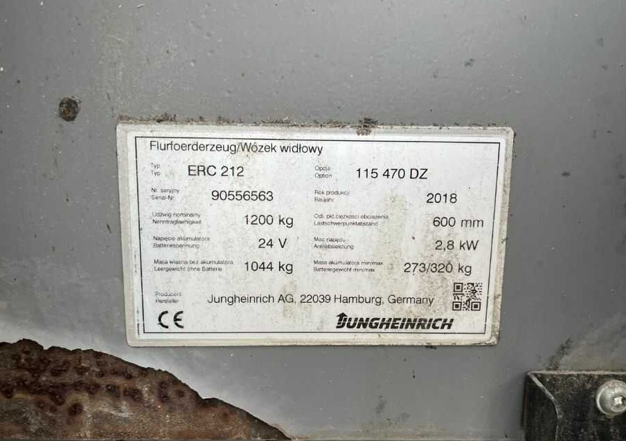 Jungheinrich ERC212 - Штабелер: фото 4 Jungheinrich ERC212 - Штабелер: фото 4