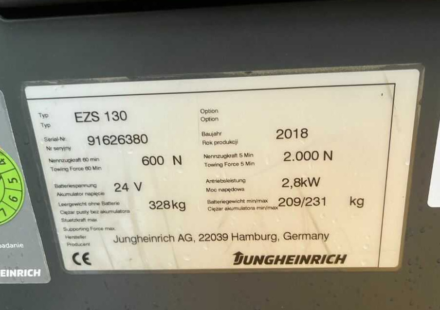 Jungheinrich EZS130 - Складской тягач: фото 4 Jungheinrich EZS130 - Складской тягач: фото 4
