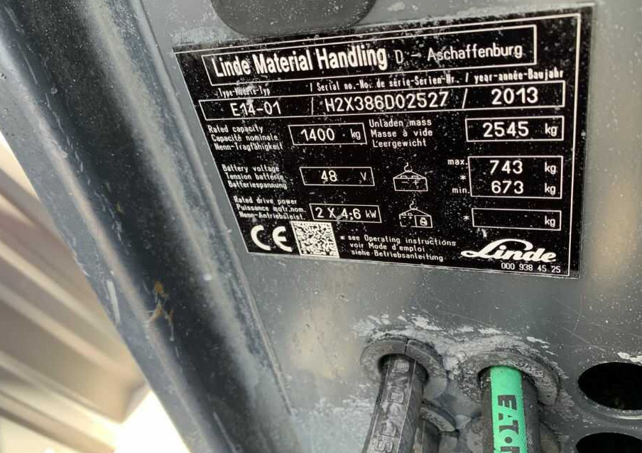 Linde E14-01 - Электропогрузчик: фото 4 Linde E14-01 - Электропогрузчик: фото 4