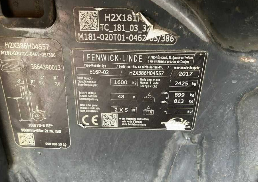 Linde E16P-02 - Электропогрузчик: фото 4 Linde E16P-02 - Электропогрузчик: фото 4