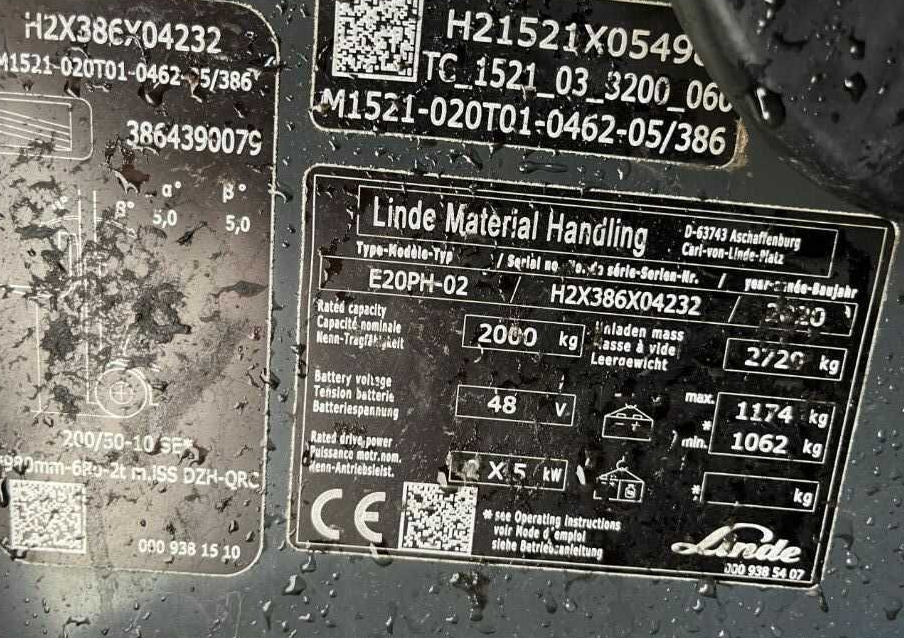 Linde E20PH-02 - Электропогрузчик: фото 4 Linde E20PH-02 - Электропогрузчик: фото 4