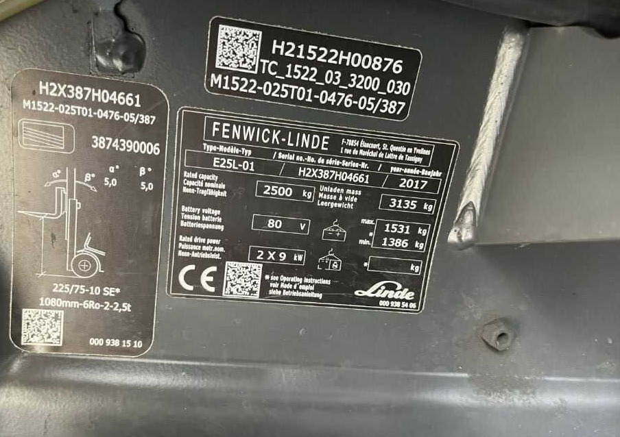 Linde E25L-02 - Электропогрузчик: фото 4 Linde E25L-02 - Электропогрузчик: фото 4