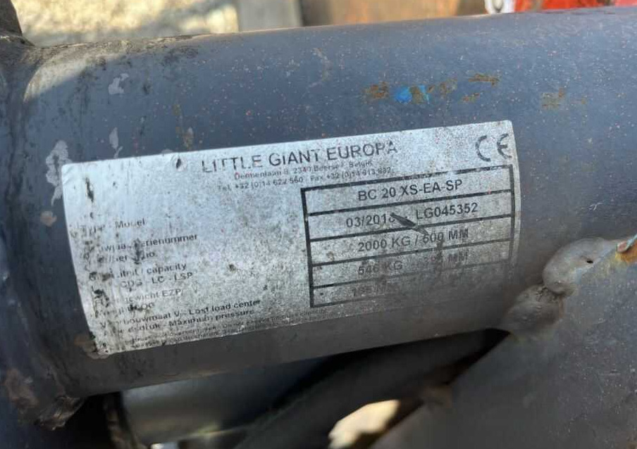 Little Giant BC20XS-EA SP - Захват для Вилочных погрузчиков: фото 5 Little Giant BC20XS-EA SP - Захват для Вилочных погрузчиков: фото 5