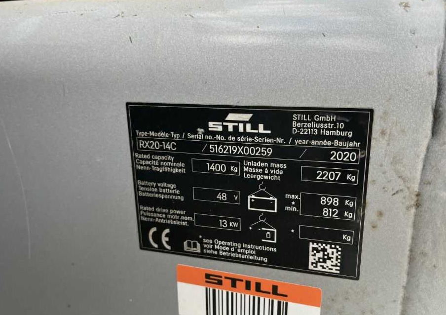 Still RX20-14 - Электропогрузчик: фото 4 Still RX20-14 - Электропогрузчик: фото 4