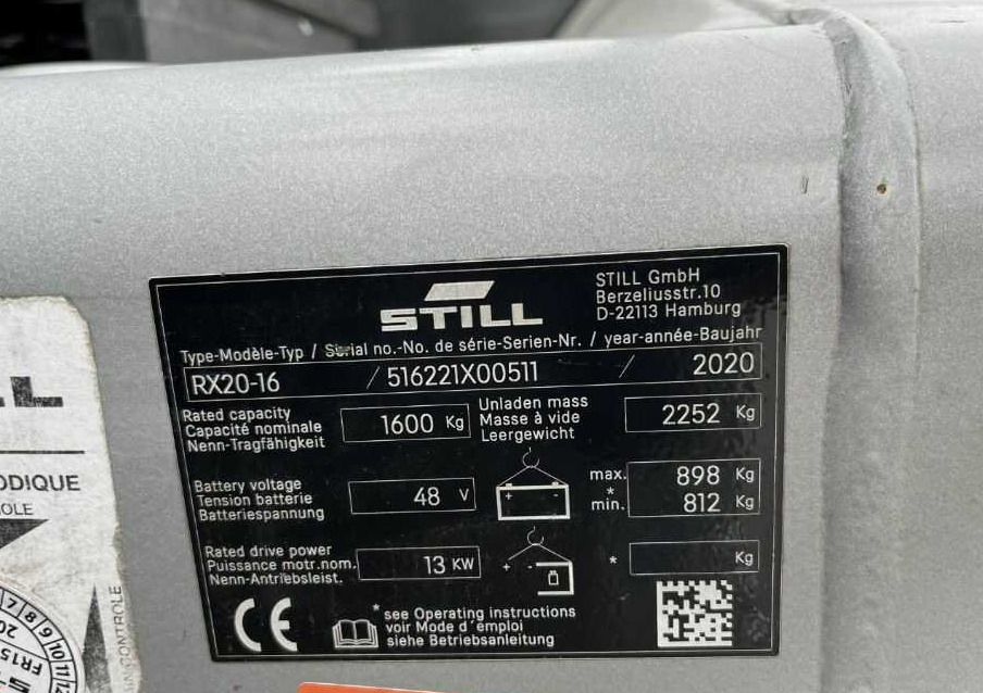 Still RX20-16 - Электропогрузчик: фото 4 Still RX20-16 - Электропогрузчик: фото 4