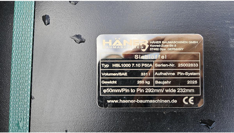 Haner HSL1000 7.10 P50A - Ковш: фото 5 Haner HSL1000 7.10 P50A - Ковш: фото 5