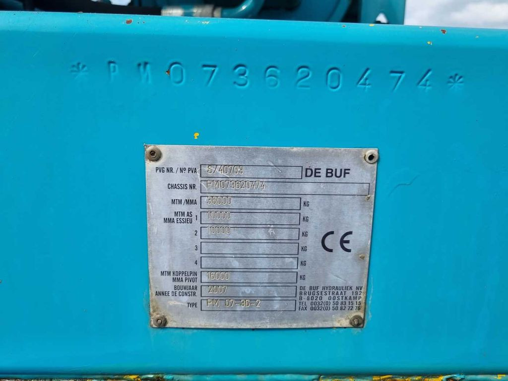 Полуприцеп бетоносмеситель De Buf Beton-Mischer 9m³/Sermac 24m Betonpumpe: фото 15