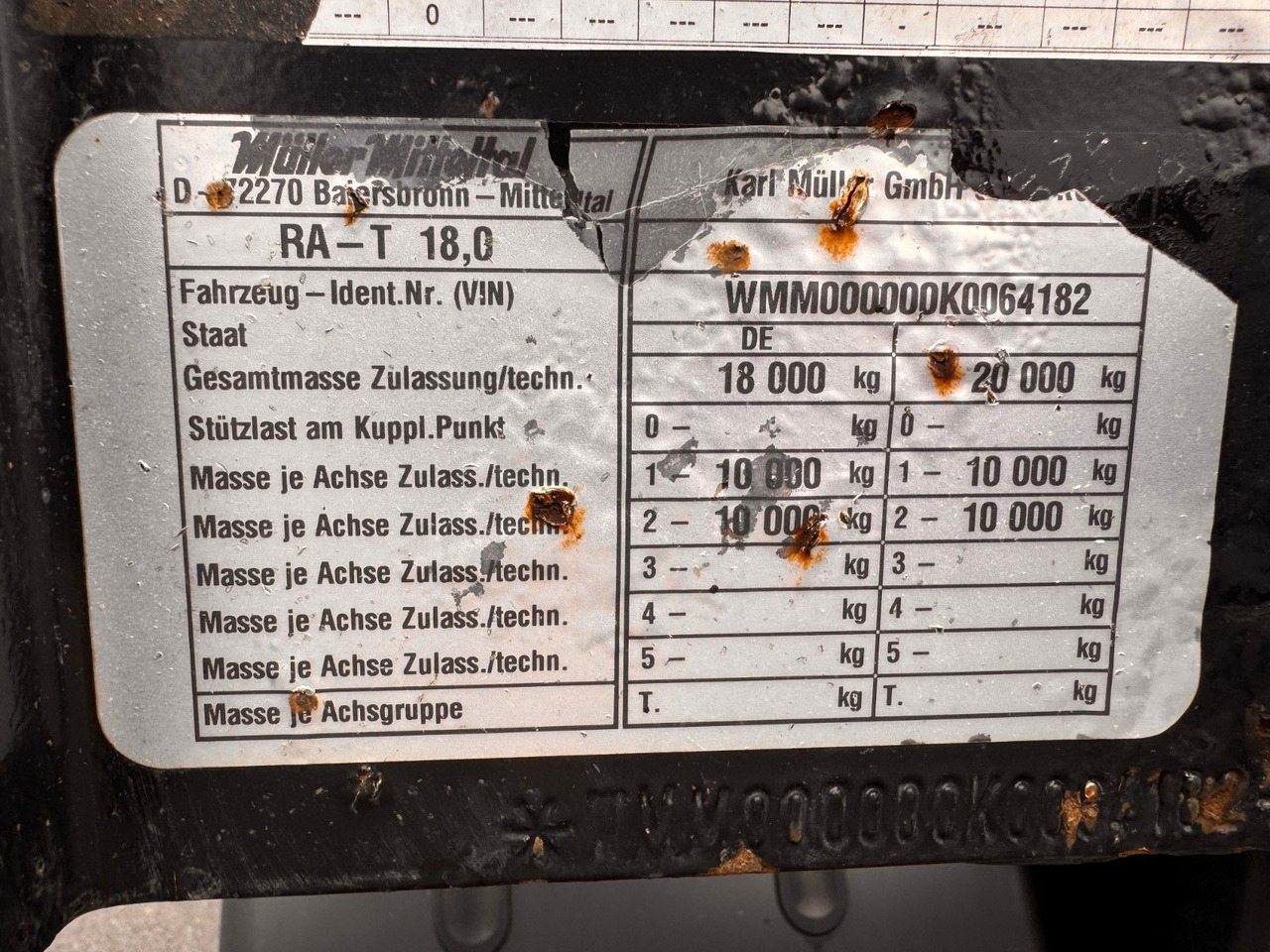 Шасси прицеп Müller-Mitteltal RA-T 18,0 Containerfahrgestell: фото 26 Шасси прицеп Müller-Mitteltal RA-T 18,0 Containerfahrgestell: фото 26