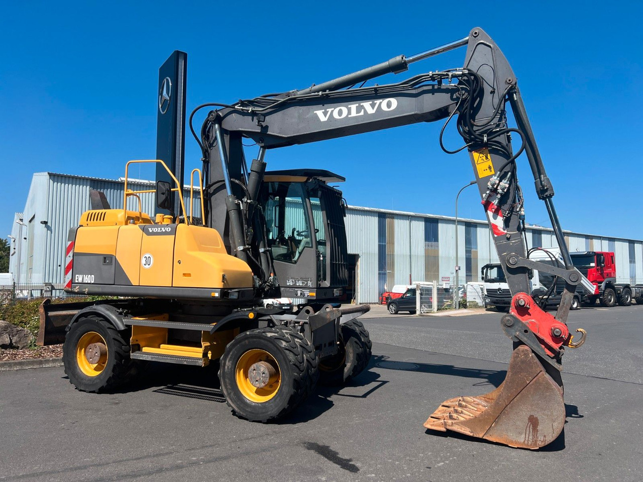 Колёсный экскаватор Volvo EW160D / 2014 / 1xTieflöffel / Forstschutzgitter: фото 8