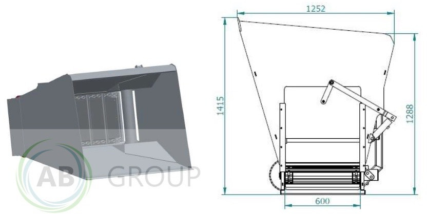 ArkMET feeding shovel with conveyor belt A605.150, 1.5 m - Инвентарь для животноводства: фото 4 ArkMET feeding shovel with conveyor belt A605.150, 1.5 m - Инвентарь для животноводства: фото 4