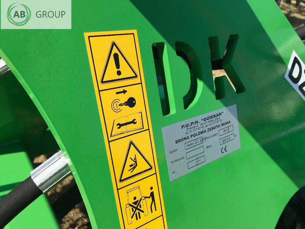 Dziekan hydraulic folding meadow harrow WUKA 5m 5C20H - Луговая борона: фото 2 Dziekan hydraulic folding meadow harrow WUKA 5m 5C20H - Луговая борона: фото 2