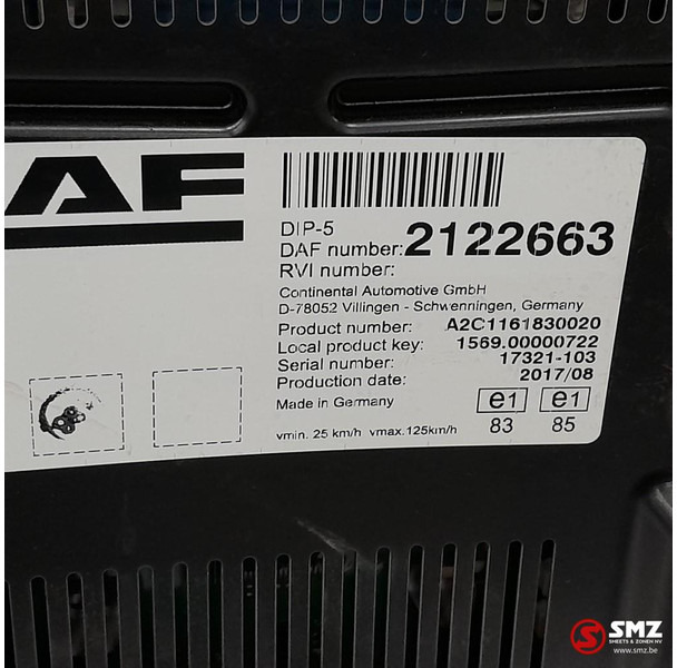 DAF Occ instrumentenpaneel DAF - Приборная панель для Грузовиков: фото 3 DAF Occ instrumentenpaneel DAF - Приборная панель для Грузовиков: фото 3