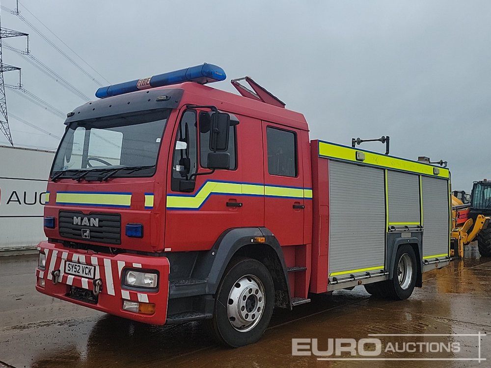 2002 MAN 4x2 Fire Engine, Automatic Gearbox (Reg. Docs. Available) - Пожарная машина: фото 1 2002 MAN 4x2 Fire Engine, Automatic Gearbox (Reg. Docs. Available) - Пожарная машина: фото 1
