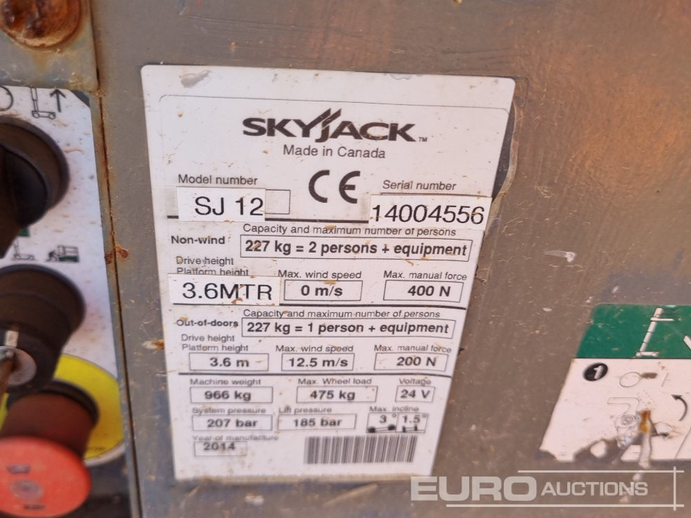 Подъёмник 2014 SkyJack SJ12: фото 23