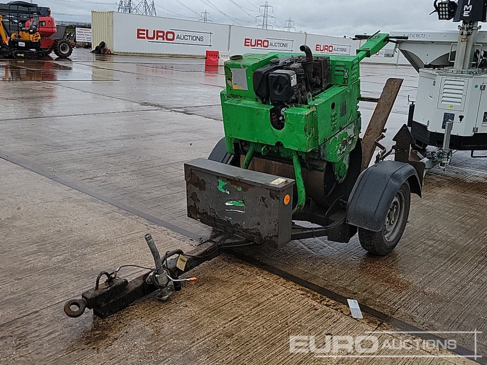 Pedestrian Single Drum Vibrating Roller, Single Axle Trailer - Асфальтоукладочная техника: фото 1 Pedestrian Single Drum Vibrating Roller, Single Axle Trailer - Асфальтоукладочная техника: фото 1