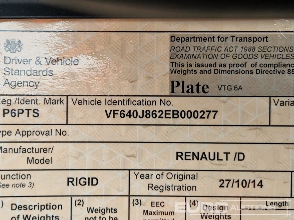 Грузовик бортовой/ Платформа Renault D18: фото 38