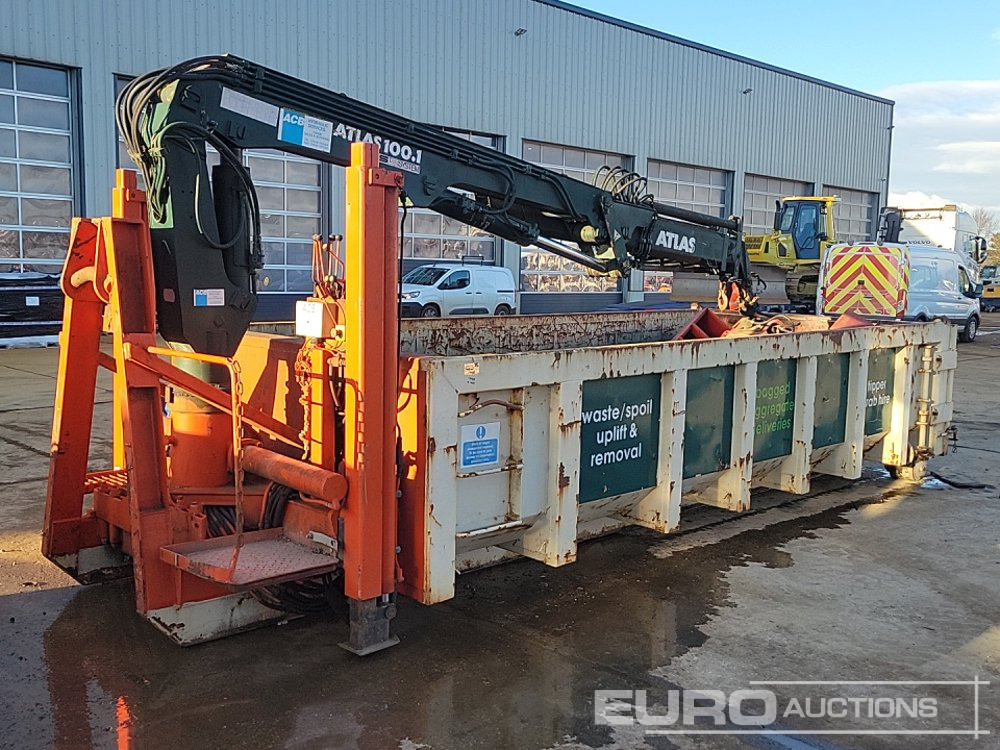 Roro Skip Body, Atlas 100.1 Crane, Clamshell Bucket - Контейнер для мультилифта: фото 5 Roro Skip Body, Atlas 100.1 Crane, Clamshell Bucket - Контейнер для мультилифта: фото 5