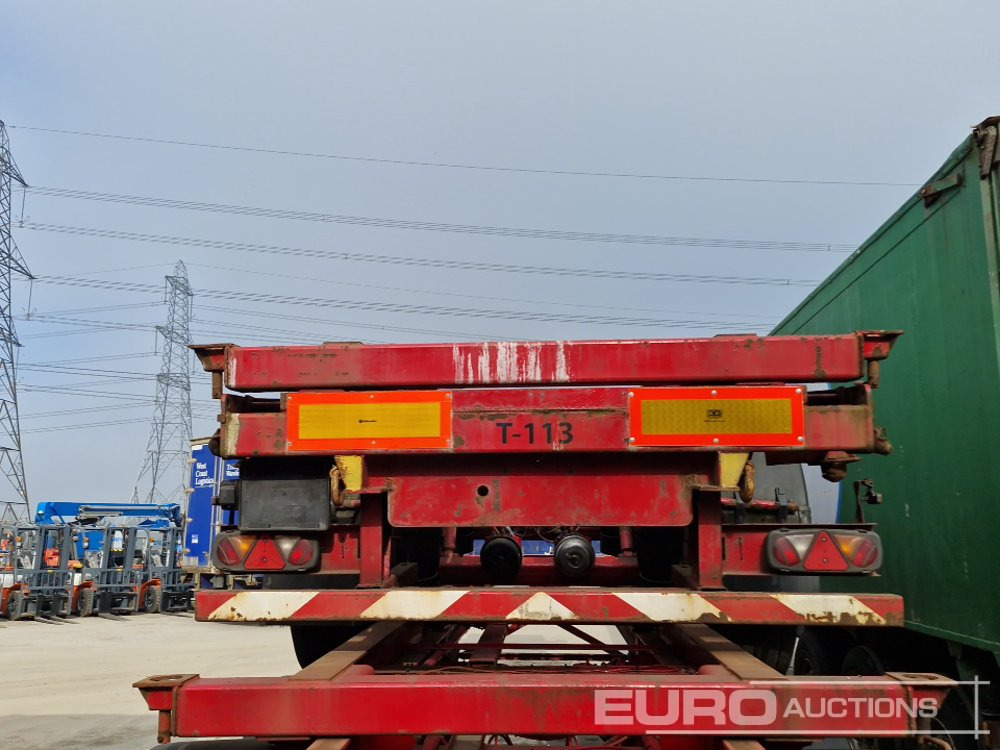 SDC Tri Axle Sliding Skeletal Container Trailer - Полуприцеп бортовой/ Платформа: фото 4 SDC Tri Axle Sliding Skeletal Container Trailer - Полуприцеп бортовой/ Платформа: фото 4