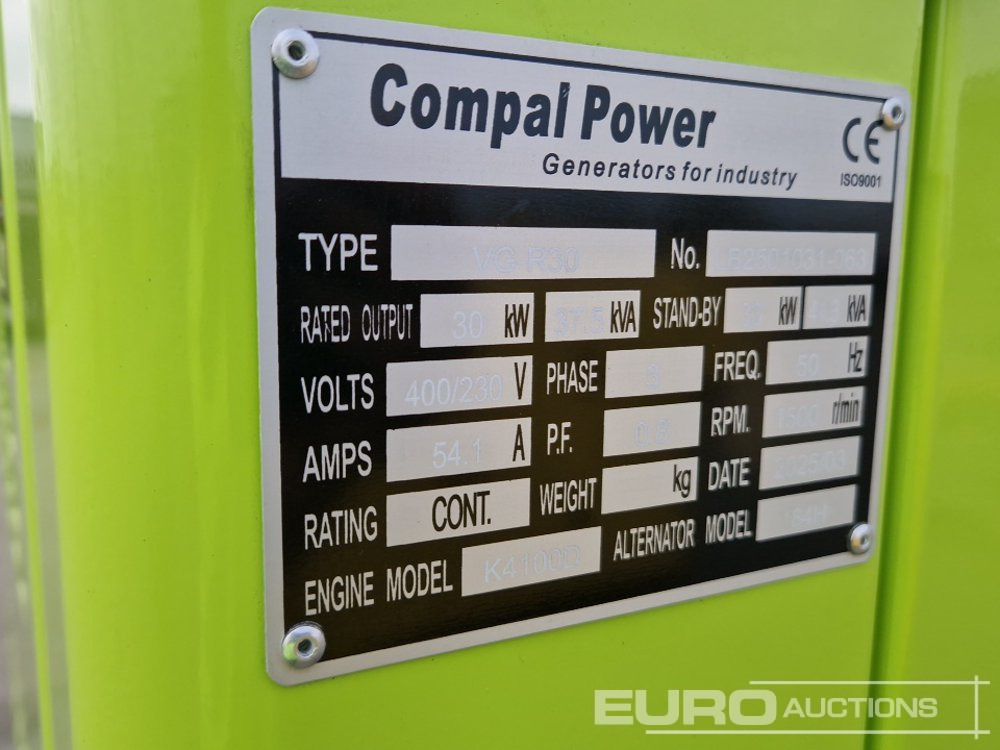 Электрогенератор Unused 2025 Compal Power VG-R30: фото 37