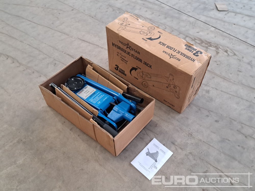 Unused 3 Ton Floor Jack - Оборудование для гаражей/ Мастерских: фото 1 Unused 3 Ton Floor Jack - Оборудование для гаражей/ Мастерских: фото 1