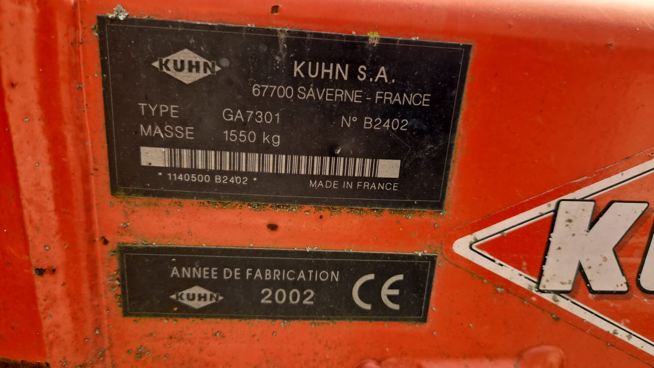Ranghinatore usato Kuhn GA 7301 - Сеноворошилка: фото 5 Ranghinatore usato Kuhn GA 7301 - Сеноворошилка: фото 5