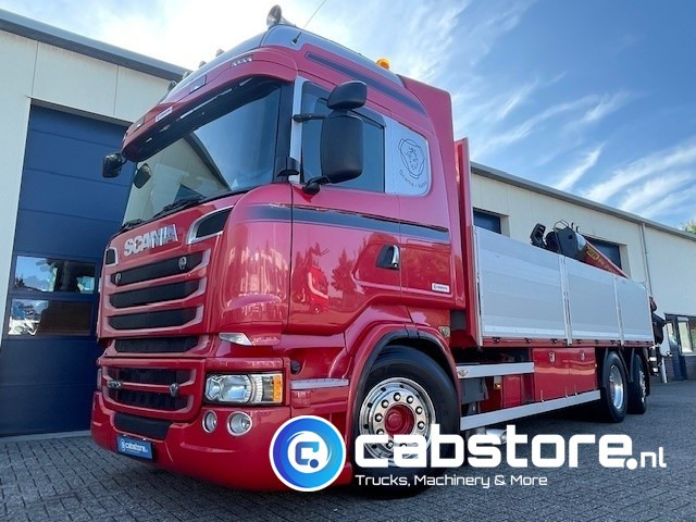 Scania R520 LB6X2*4HNB Euro 6 - Bouwjaar 2013 - Highline - Opticruise - Open box + Palfinger PK 24001-K B Autolaadkraan - Good condition ! - Грузовик бортовой/ Платформа, Автоманипулятор: фото 1 Scania R520 LB6X2*4HNB Euro 6 - Bouwjaar 2013 - Highline - Opticruise - Open box + Palfinger PK 24001-K B Autolaadkraan - Good condition ! - Грузовик бортовой/ Платформа, Автоманипулятор: фото 1