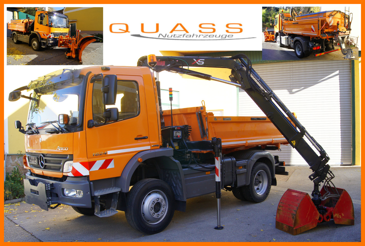 MERCEDES-BENZ ATEGO 1624 4x4/TÜV/Euro 5/HIAB/MEILLER/Winterdienst/Streuer/Schneepflug - Снегоуборочная машина: фото 1 MERCEDES-BENZ ATEGO 1624 4x4/TÜV/Euro 5/HIAB/MEILLER/Winterdienst/Streuer/Schneepflug - Снегоуборочная машина: фото 1
