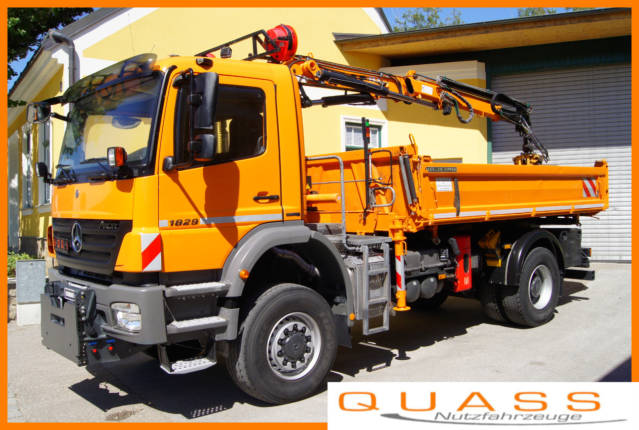 MERCEDES-BENZ AXOR 1829 4x4/EURO 5/ATLAS 65.2/MEILLER/Winterdienst - Автоманипулятор: фото 1 MERCEDES-BENZ AXOR 1829 4x4/EURO 5/ATLAS 65.2/MEILLER/Winterdienst - Автоманипулятор: фото 1