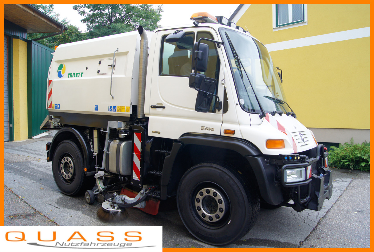 UNIMOG Unimog U400 + TRILETY Kehrmaschine/TÜV/EUR4/Leistungshydraulik - Подметально-уборочная машина: фото 1 UNIMOG Unimog U400 + TRILETY Kehrmaschine/TÜV/EUR4/Leistungshydraulik - Подметально-уборочная машина: фото 1