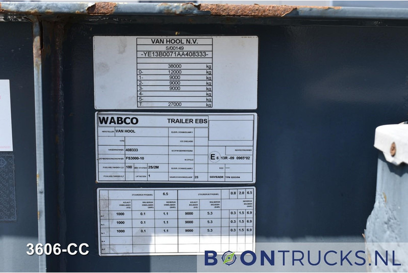 Van Hool 3B0071 € 11500 STACK PRICE | 20-30ft * ADR: FL, AT, OX * 3840 KG * LIFT AXLE в лизинг Van Hool 3B0071 € 11500 STACK PRICE | 20-30ft * ADR: FL, AT, OX * 3840 KG * LIFT AXLE: фото 12