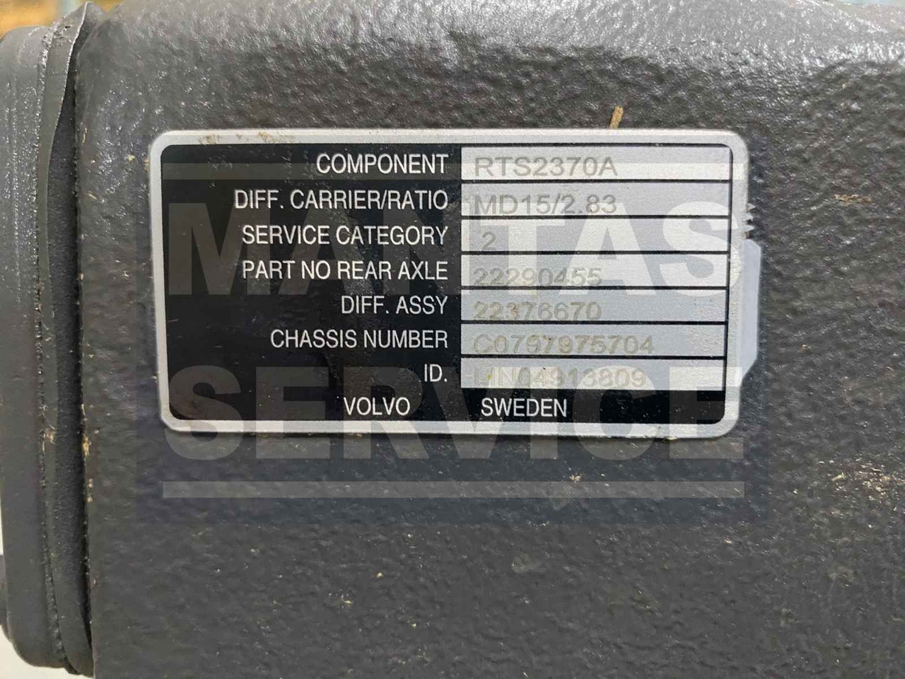 VOLVO DOUBLE DRIVE DIFF VSP-22376670 - Дифференциал для Грузовиков: фото 2 VOLVO DOUBLE DRIVE DIFF VSP-22376670 - Дифференциал для Грузовиков: фото 2