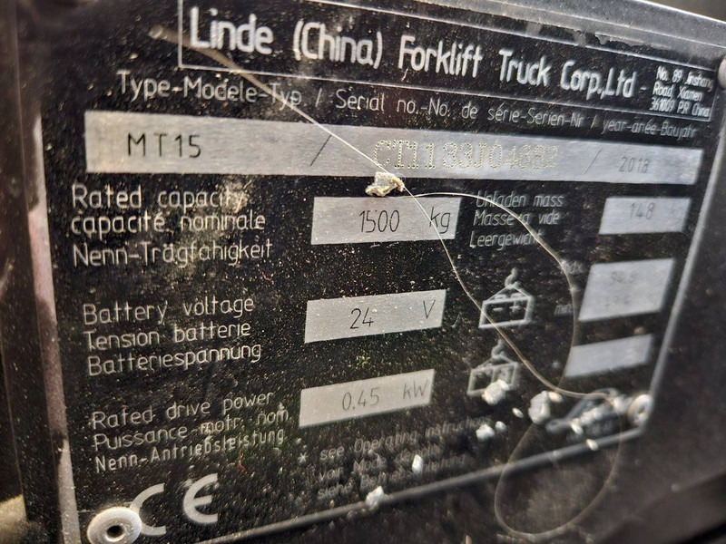 Linde MT15 - Тележка: фото 4 Linde MT15 - Тележка: фото 4