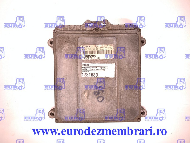 CALCULATOR MOTOR SCANIA 1721530, 0281010186, 1753032, 1769372, 1788608 - Блок управления для Грузовиков: фото 1 CALCULATOR MOTOR SCANIA 1721530, 0281010186, 1753032, 1769372, 1788608 - Блок управления для Грузовиков: фото 1